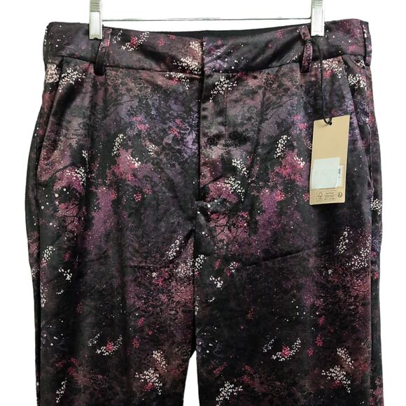 Scotch & Soda Velvet High Rise Flared Trousers Pants Multicolor Pockets 32 New - Picture 3 of 16